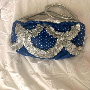 Mylinka leather purse - royal blue
